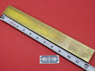 #ad 1 2quot; x 1 1 2quot; C360 BRASS FLAT BAR 12quot; long Solid .50quot; Plate Mill Stock H02 New $49.16