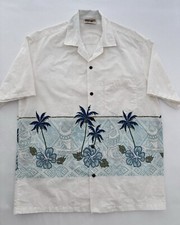 Winnie Fashion Hawaiian Men  s Shirt Short Sleeves Island Vibe Made In Hawaii EUC