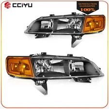 Fits 1994-1997 Honda Accord Headlights Assembly Front Headlamps Left&Right Xenon