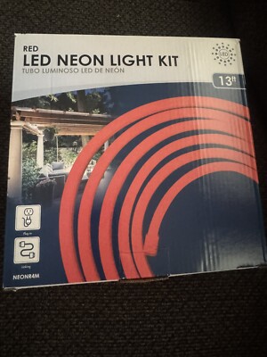  NEONR4M Indoor/Outdoor Neon Red LED 4 Meter Rope Light Kit 