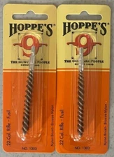 2X Hoppes .22 Caliber Rifle Cleaning Nylon Tynex Phosphor Bronze Brushes 1303