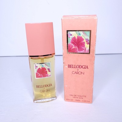 Vintage Estate Bellodgia De Caron Paris 30 ml with Box 1 Oz Spray Perfume Full