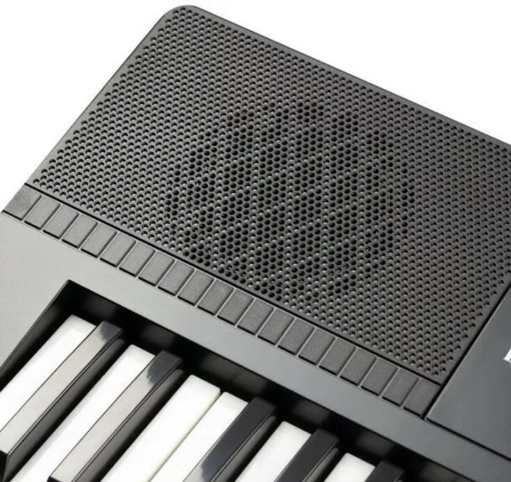 Rock 61-Key Keyboard Piano with Sheet Music Stand, Note Stickers and Lessons
