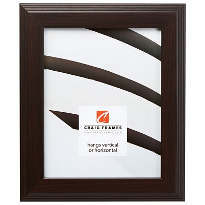 Craig Frames Mossehaus, Contemporary Dark Walnut Brown Picture Frame