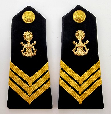 Cambodia Military Navy Master Chief Petty Officer Shoulder Boards