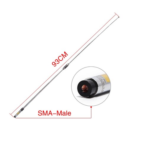 144MHz/430MHz Dual Band VHF/UHF SMA-Male Antenna For YAESU VX-1R BaoFeng UV-3R F - Zdjęcie 6 z 10