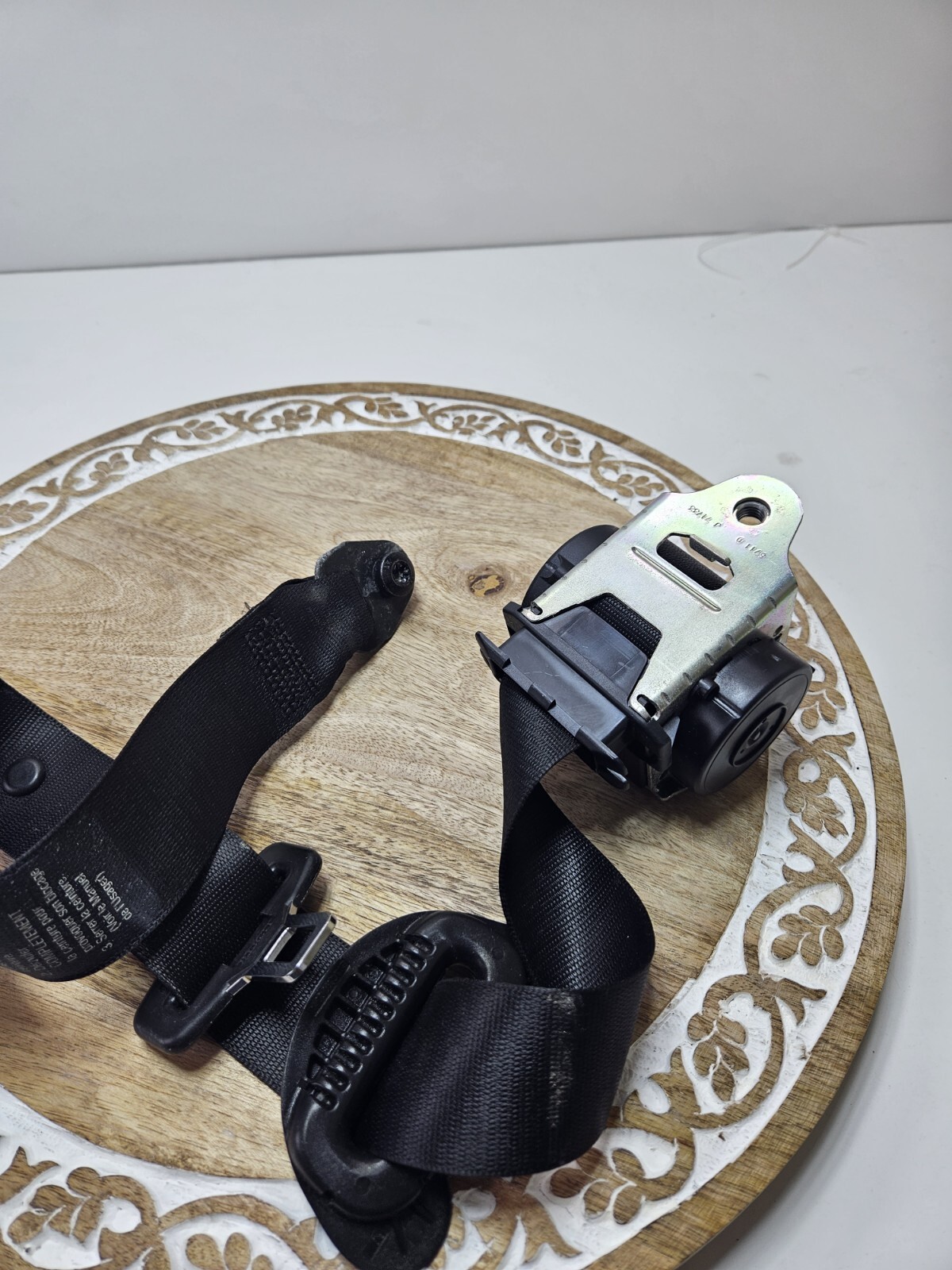 ⭐ 0410 Bmw E60 5 Series Front Right Upper Seat Belt Retractor Black