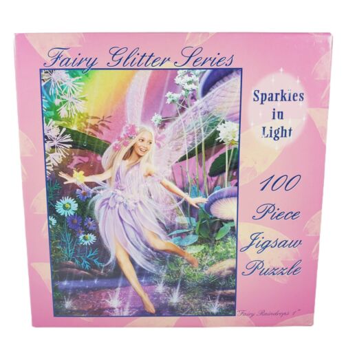 Fairy Glitter Series Fairy Raindrops 1 Sparkles in Light 100 Piece Puzzle Sealed - Picture 1 of 4