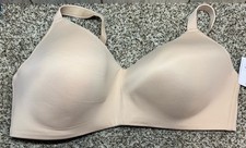 Auden Tan Lightly Lined Wirefree Bra. Size: 46DD.