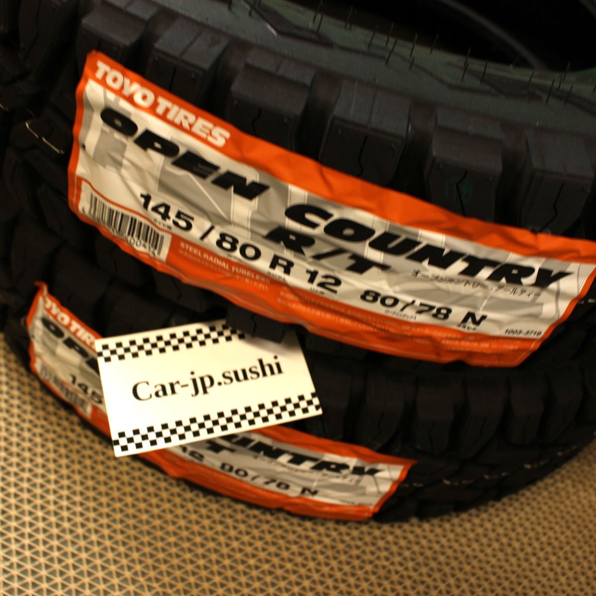 4-pcs Toyo Open Country RT 145/80R12 Tires Off Road Mud Kei Truck