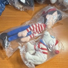 Where's Waldo Plush Stuffed Animal Boxed Collectible Waldo & Dog Red White Blue