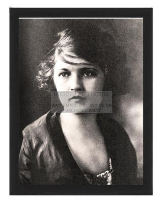 ZELDA FITZGERALD NOVELIST PAINTER 1920 MARRIAGE PORTRAIT 8X10 FRAMED PHOTO