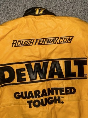 DEWALT Matt Kenseth #17 Leather Jacket NASCAR JH Design Size Med