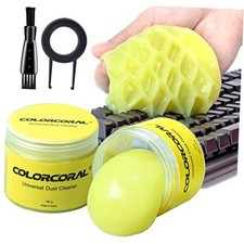 2Pack Keyboard Cleaning Gel Kit Universal Dust Cleaner,Yellow Yellow 2 Pack