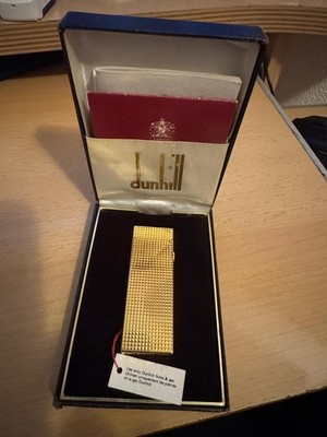 Dunhill Rollagas gold plated - working lighter - with box