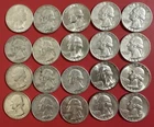 Lot of 20 Washington Silver Quarters - 90% Silver 1964 and Older