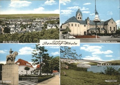 Bendorf Rhein Rheinbrücke Denkmal Ev. u. Kath. Kirche