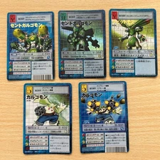 Digimon Card SaintGalgomon Rapidmon Gargomon x5 , Old Collectible