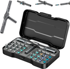 24 in 1 Magnetic Ratchet Screwdriver Set, Upgrade DIY Screwdriver 24 in 1 Multi