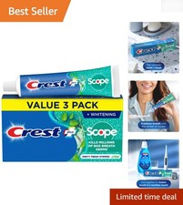 Scope Whitening Toothpaste - Pack of 3, 5.4 oz for Whitening & Fresh Breath 0.93 per gallon