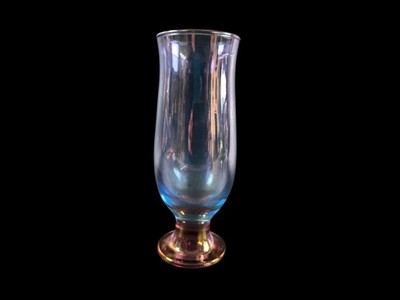 Vintage Glas Pokalvase Vase - Irisierend Carnival Glas - 17,5 cm