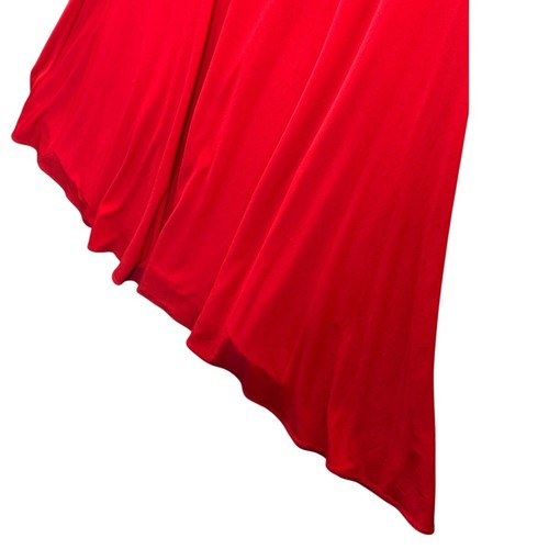 Dancing Queen Red Sequin Beaded 2 Piece Crop Halter Skirt Formal Prom Dress M - Picture 4 of 12