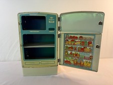 Vintage 1950s Wolverine Tin Litho Toy Refrigerator Fridge 13" Pittsburgh USA