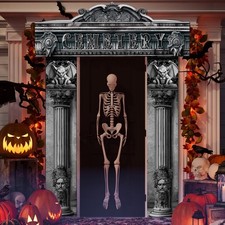 Halloween Cemetery Banners Party Door Decorations Gothic Door Banners Archway...