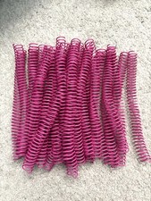 Lot Of 10 Spiral Binding Coils Pink Fuschia 17mm Half letter 9 Inch