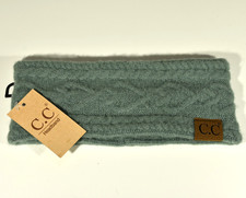 C.C. Headband Womens Cold Weather Cable Knit Head Wrap Ear Wamer - Teal - NEW
