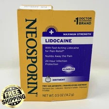 Neosporin Maximum Strength Ointment Pain Relieving 0.5oz 14.2g New Exp 07/2025