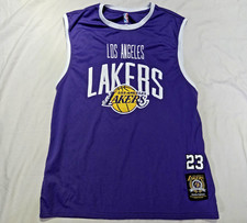 LeBron James LA Lakers Jersey Founded 1947 Edition Men's Sz L Western Conference