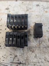 LOT of 13 Square D QO Style Circuit Breakers 6 - 15, 6 - 20, 1- 20 2 Pole