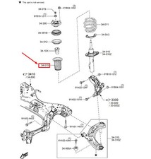 Soufflet de suspension avant MAZDA CX-30 DM BDTS34015 NEUF ORIGINE
