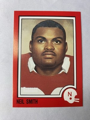 1989 Leesley Nebraska Cornhuskers - Neil Smith #16 Go Big Red (RC)