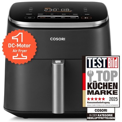 Airfryer XXL 6L, 9 in 1, leiser DC-Motor, Fritteuse Cosori