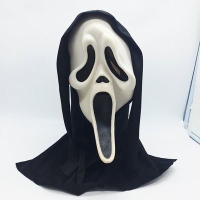 Vintage 90s Ghostface Scream Easter Unlimited Fun World MK Stamp Squinty Eyes