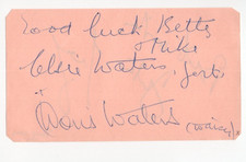 Elsie and Doris Waters Signed Page / Autographed British Comedy Duo