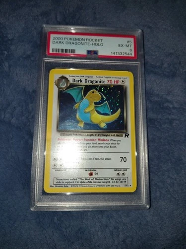 Dark Dragonite Holo PSA 6 – Team Rocket – Vintage Pokémon Card – Authentic