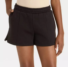 NEW Art Class Girl's Corduroy Pull On Shorts Black Size Large 10/12