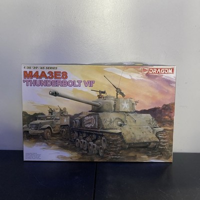 Dragon M4A3E8 Thunderbolt VII Tank Model Kit c2006 New Open Box