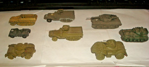Vintage WWII Comet Authentic Military vehicle lot of 8.