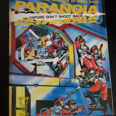 Paranoia RPG Adventure - Vapors Don't Shoot Back -  West End Games 80102