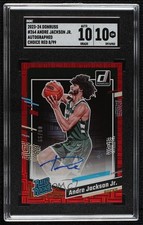 2023-24 Donruss Choice Red Signatures 8/99 Andre Jackson Jr SGC 10 GEM Auto 14dq