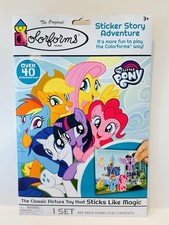 New Original Colorforms My Little Pony 45 Colorforms  Play Board W/3 Scenes