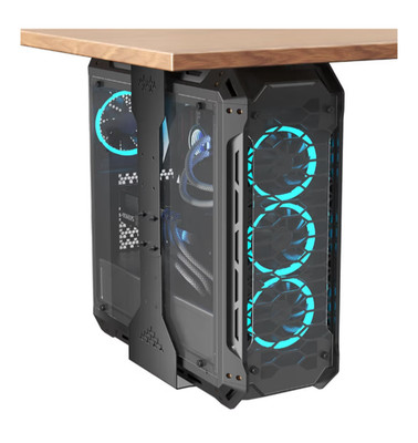 under Desk PC Mount, 7.9-13.4   Width Adjustable Computer Tower Stand, up to 77