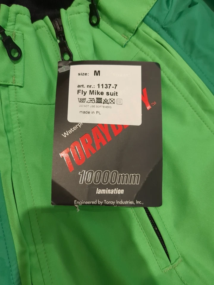 Fly Mike Flight Suit Overall Flying Hanggliding Paragliding Green Medium NEW NWT - image 4 of 4