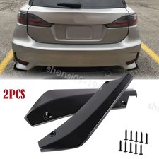 For Lexus Ct200h Is300 Is250 2x Rear Bumper Diffuser Lips Canard Splitter Black