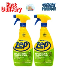 Zep Mold Stain and Mildew Stain Remover - 32 Ounce (Pack of 2) - Fast Delivery