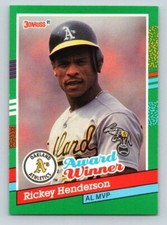 1991 Donruss - Award Winner  MVP  #761 Rickey Henderson